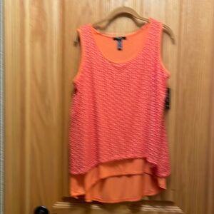 Orange Layered Top